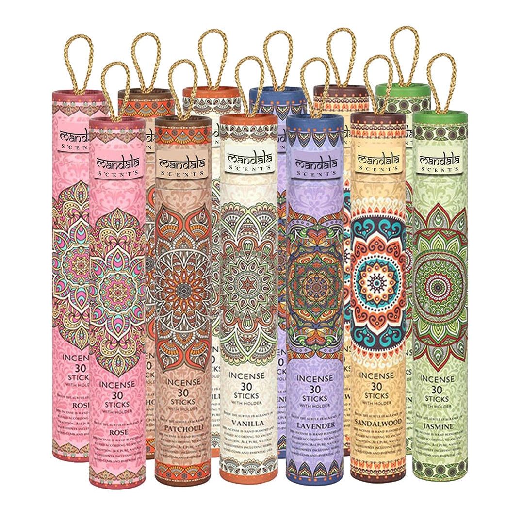 Mandala Incense Sticks Set (12 Packs), SKU PG-14860, UPC 700317036029