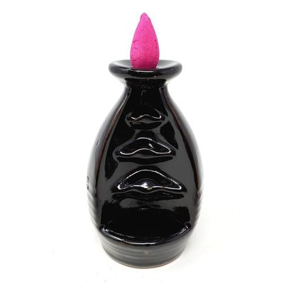4.5&quot; Ceramic Backflow Incense Burner - Waterfall, SKU BFL-27, UPC 700317309581