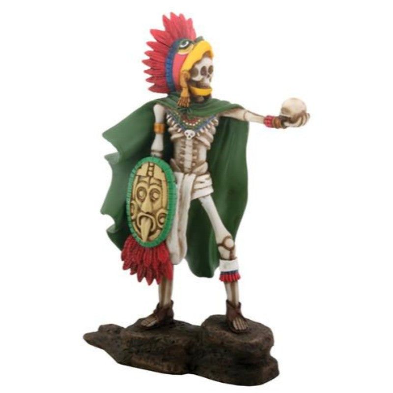 7&quot; Day of the Dead Statue - Aztec Eagle Warrior, SKU PG-Y8228, UPC 700317038825