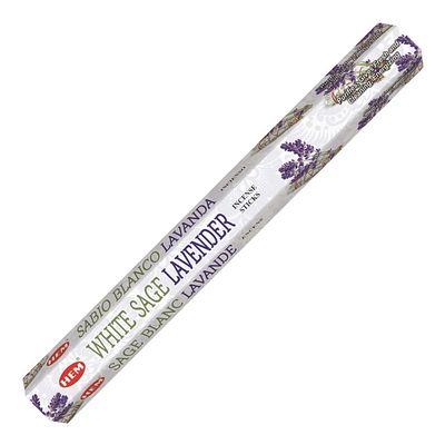 White Sage Lavender HEM Incense Stick 20 Pack, SKU WSLV20, UPC 700317027034