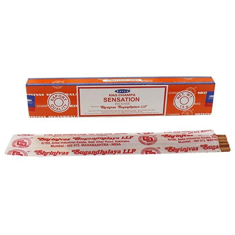 Sensation Satya Incense Sticks 15 gram, SKU SNSS15, UPC 6016214572572