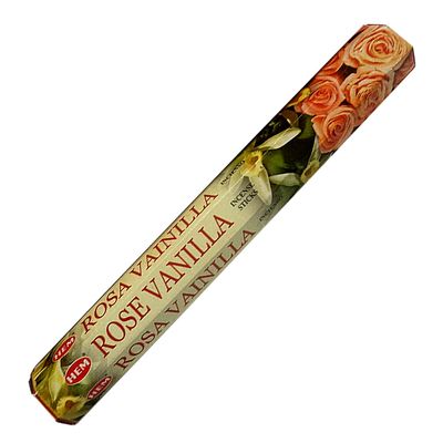 Rose Vanilla HEM Incense Stick 20 Pack, SKU RV20, UPC 6016200500541