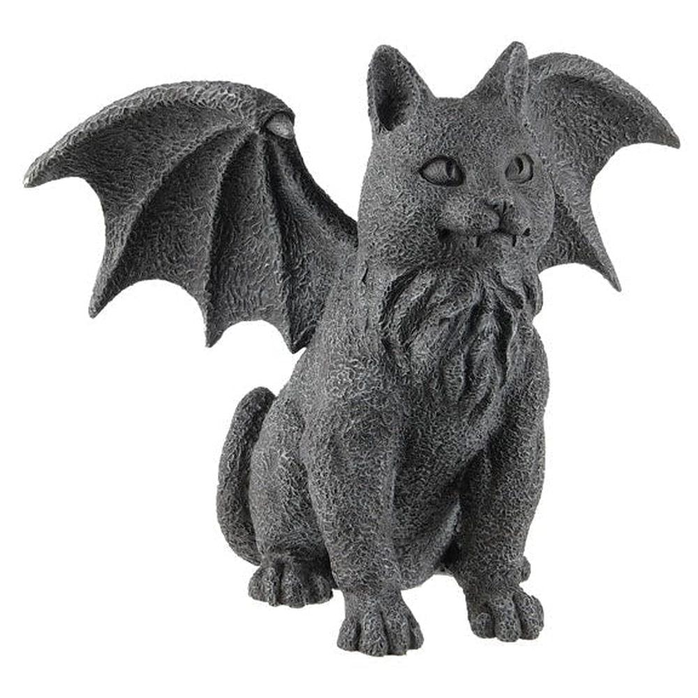 6.5&quot; Gargoyle Statue - Winged Cat, SKU PG-6321, UPC