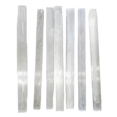 7&quot; Rough Selenite - Sticks (50 Pack), SKU B00-SEL20-50PK, UPC 700317382980