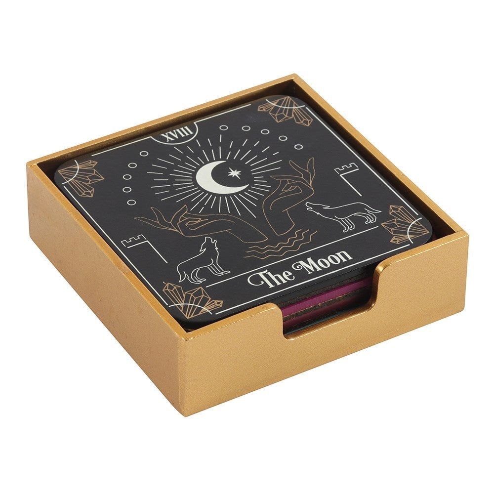 4&quot; Tarot Card Coaster Set (4 Piece Set), SKU PG-14185, UPC