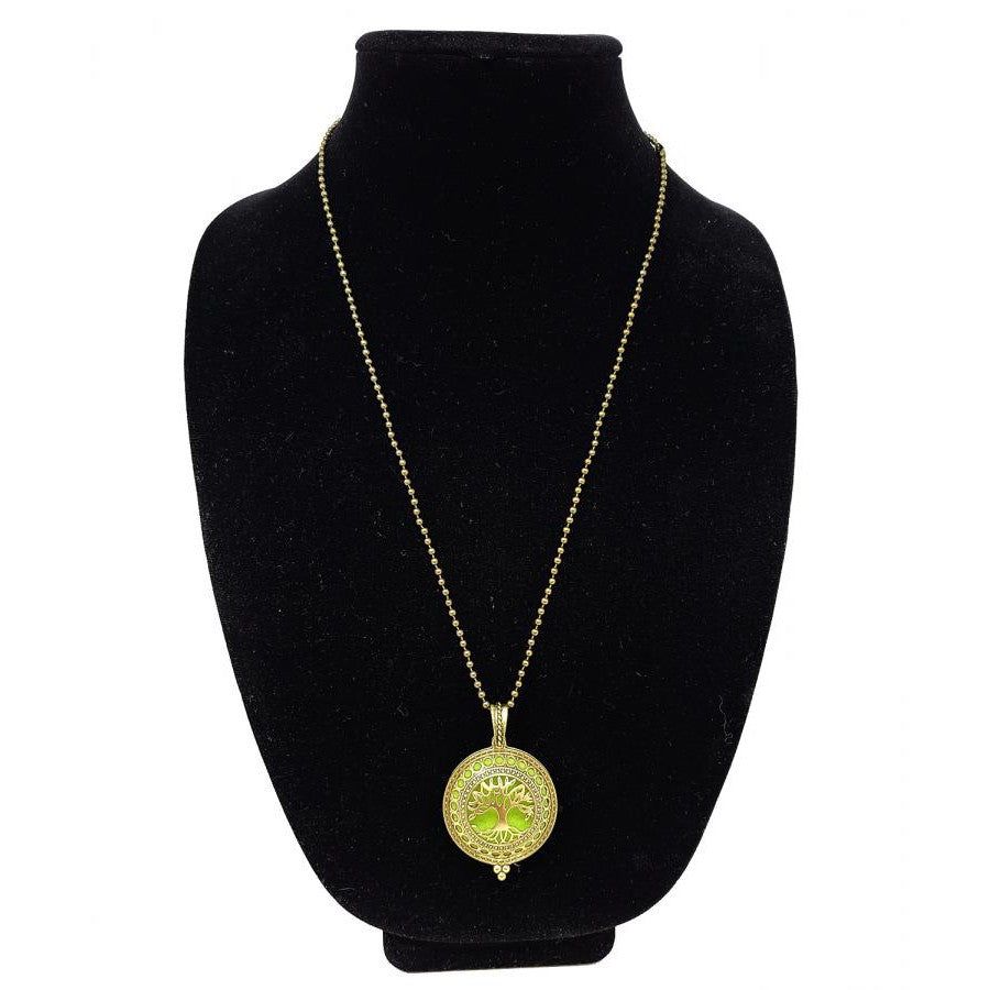 Aromatherapy Diffuser Necklace / Locket - Tree of Life, SKU Q00-ARP-02, UPC 700317383451