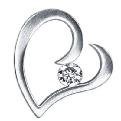 Charmed Heart Stainless Steel Pendant, SKU PG-Y2687, UPC 6016021236230