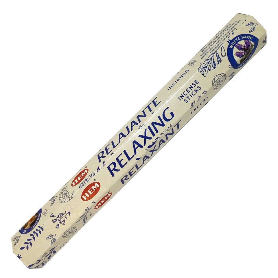 Relaxing (White Sage &amp; Lavender) HEM Incense Stick 20 Pack, SKU ARRX20, UPC 700317027072