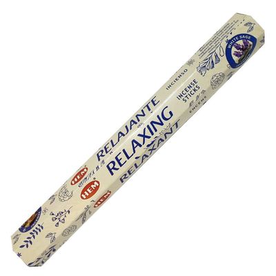 Relaxing (White Sage &amp; Lavender) HEM Incense Stick 20 Pack, SKU ARRX20, UPC 700317027072