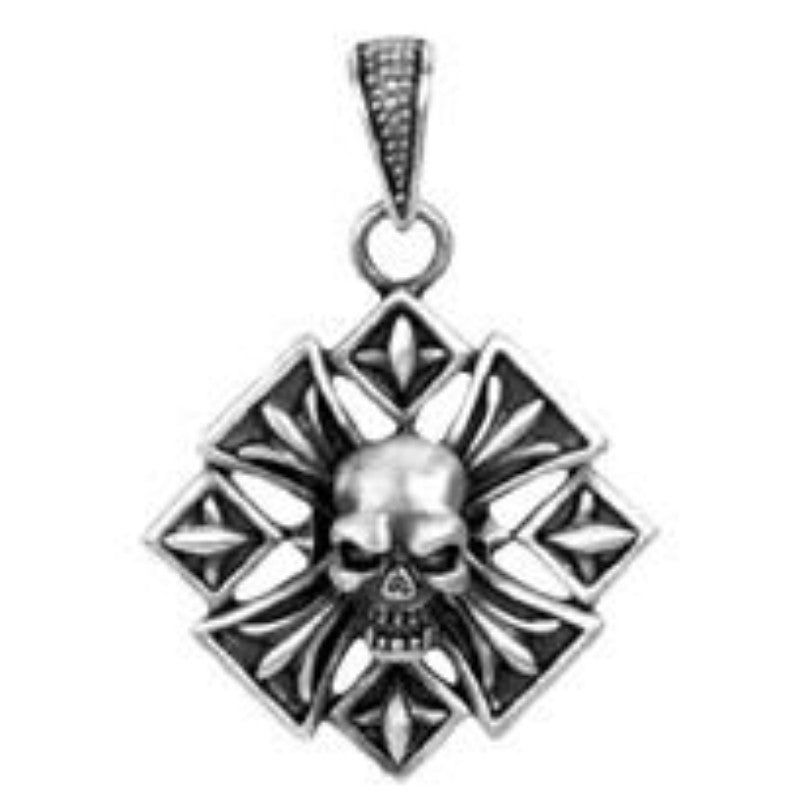 Fleur Skull Pendant, SKU PG-Y2600, UPC 6016007099002