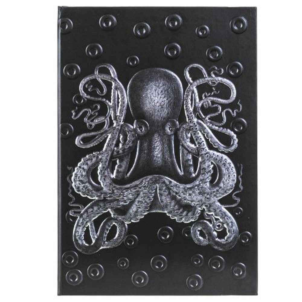 5.5&quot; x 8.25&quot; Hardcover Journal - Embossed Kraken, SKU PG-14034, UPC 700317040736
