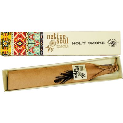 Green Tree Native Soul Incense 15 gram - Holy Smoke, SKU KH-72786-D12, UPC 700317122289