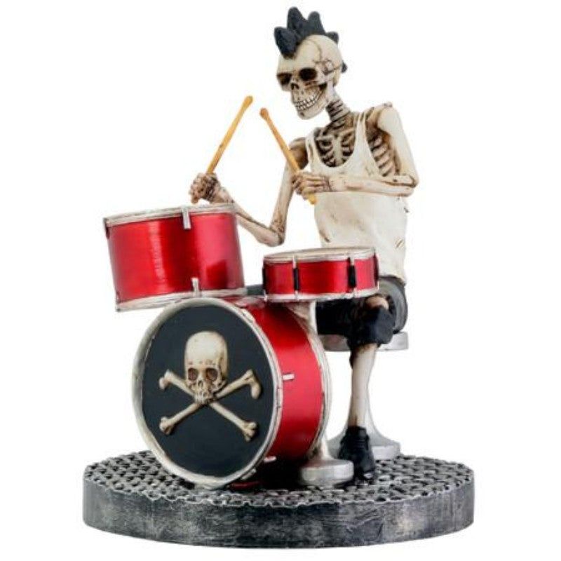 6.75&quot; Skeleton Statue - Drummer, SKU PG-Y7008, UPC 700317052463