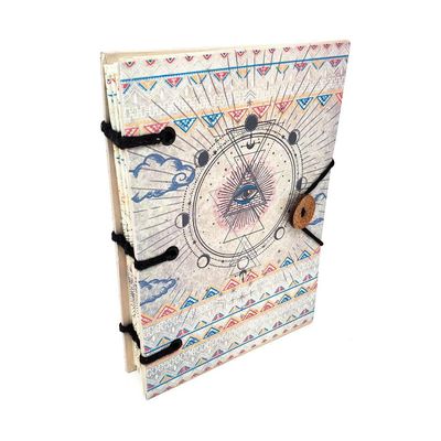 5&quot; x 7&quot; Hardcover Parchment Journal - Moon Phase, SKU KB75-Moon Phase, UPC 700317302209