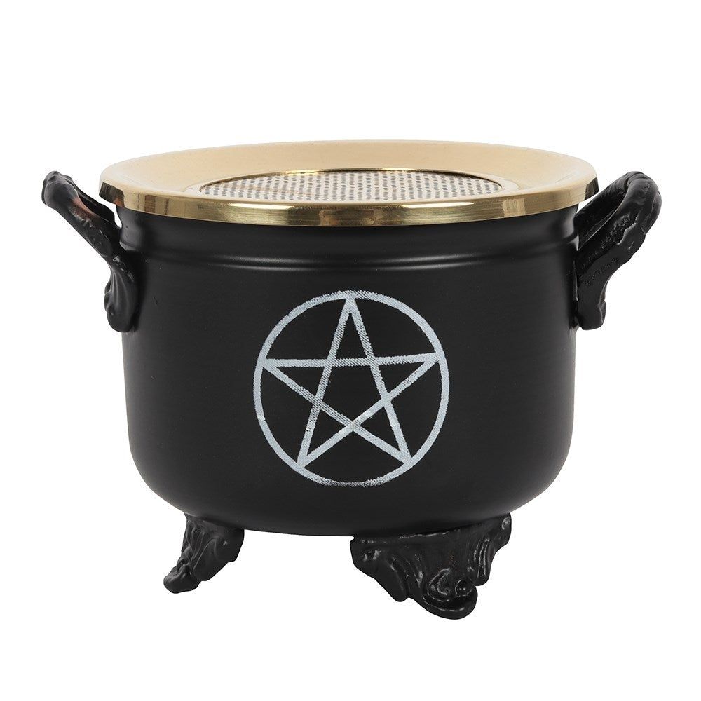 6&quot; Pentagram Cauldron Incense Burner, SKU PG-14490, UPC