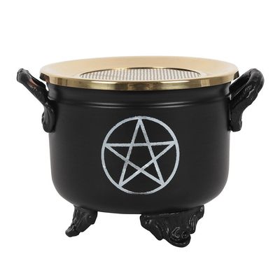 6&quot; Pentagram Cauldron Incense Burner, SKU PG-14490, UPC