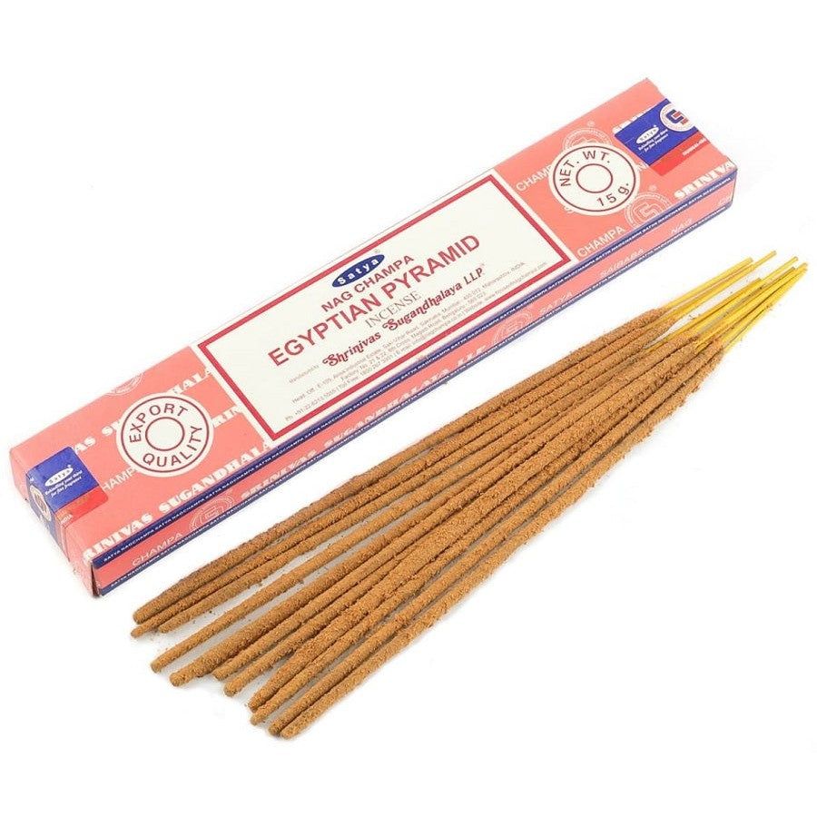 Egyptian Pyramid Satya Incense Sticks 15 gram, SKU SNEP15, UPC 6016200368301