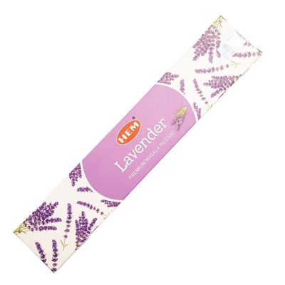 Premium Masala HEM Incense Sticks 15 grams - Lavender, SKU C08-03-HEM15-05, UPC 700317375500