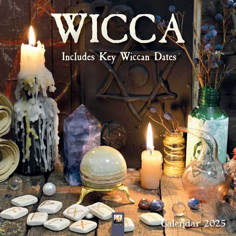 Wicca Wall Calendar 2025 (Art Calendar) by Flame Tree Studio, SKU SS-316, UPC 700317394501