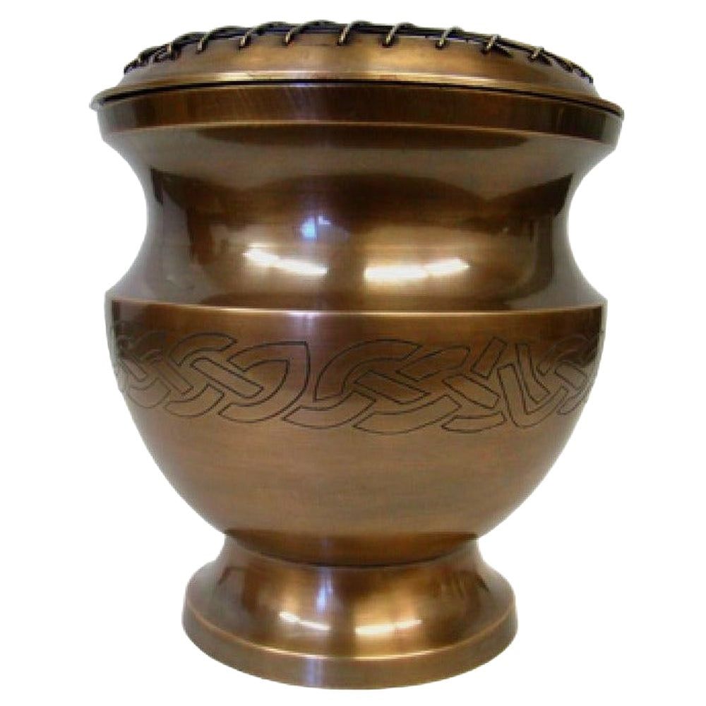 8&quot; Celtic Brass Censer Charcoal Burner, SKU 716, UPC 700317303473