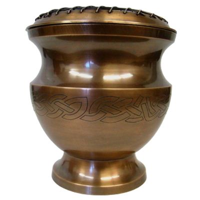 8&quot; Celtic Brass Censer Charcoal Burner, SKU 716, UPC 700317303473