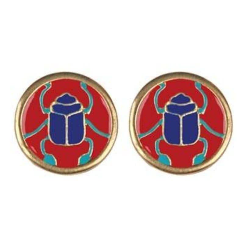 Scarab Earrings, SKU PG-Y2435, UPC 6016001542573