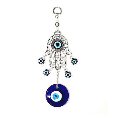 8&quot; Evil Eye Talisman - Hamsa Hand with Evil Eye, SKU QQ082-TKE-02, UPC 700317384731