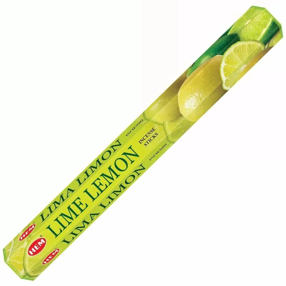 Lemon Lime HEM Incense Stick 20 Pack, SKU LL20, UPC 700317384953