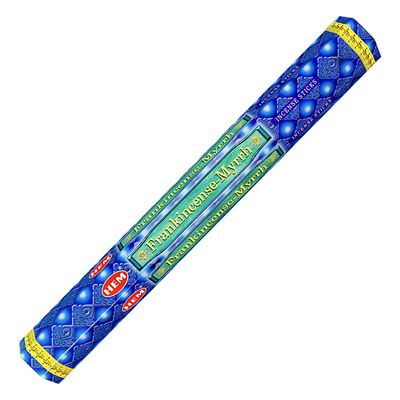 Frankincense &amp; Myrrh HEM Incense Stick 20 Pack, SKU FM20, UPC 6016233313378