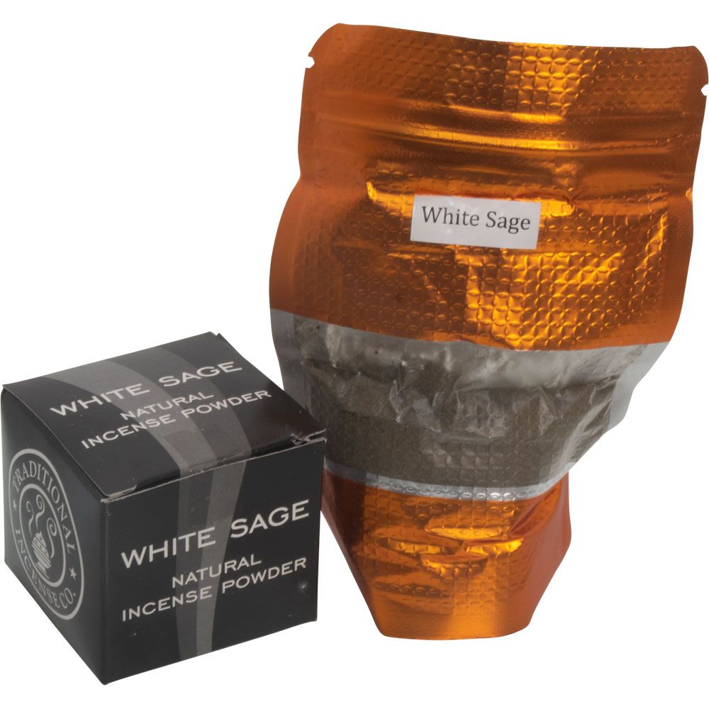 Traditional Incense Company - White Sage (20 gram Powder), SKU KH-72845-D4, UPC 700317290575