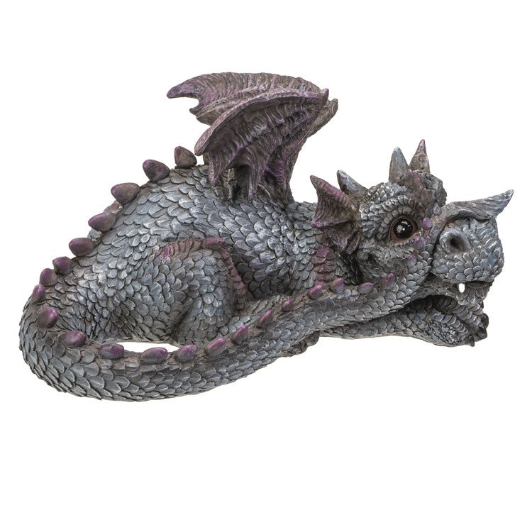 7.4&quot; Dragon Statue - Blue Laying, SKU PG-14732, UPC 700317034940