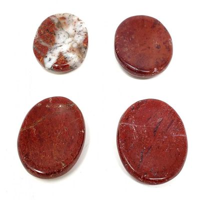 Worry Stone - Red Jasper, SKU U00-27-WOST-27-1, UPC 6016200446405