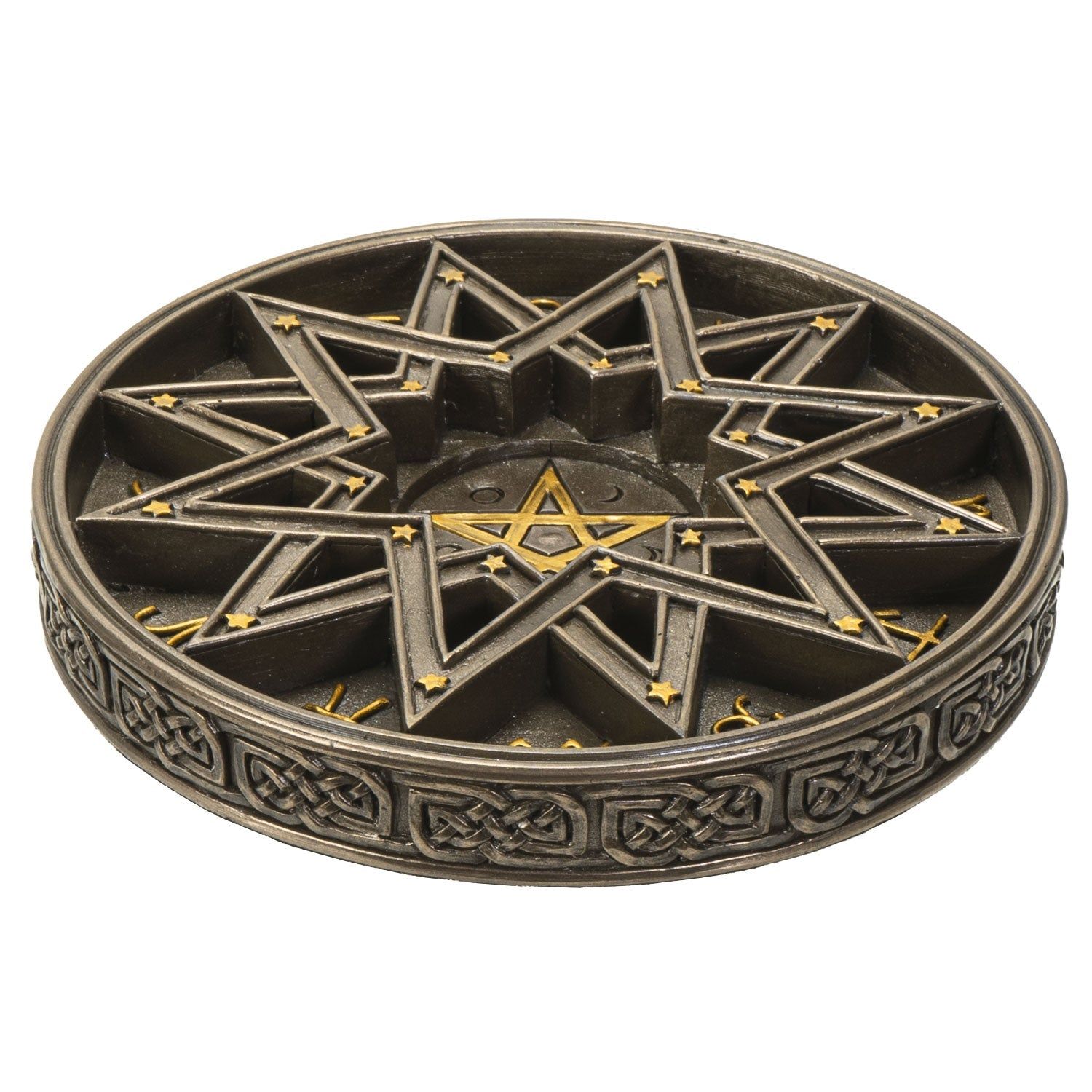 6&quot; Zodiac Signs Round Tealight Candle Holder, SKU PG-14152, UPC 700317066248