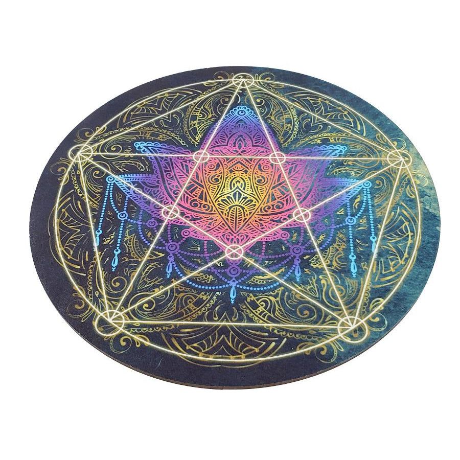 7&quot; Lotus Metatron Pendulum / Altar Board, SKU PBOARD-01, UPC 700317307143