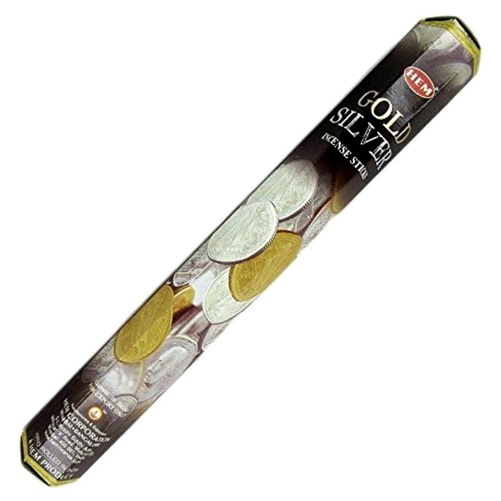 Gold Silver Rain HEM Incense Stick 20 Pack, SKU NA-32, UPC 6016217735783
