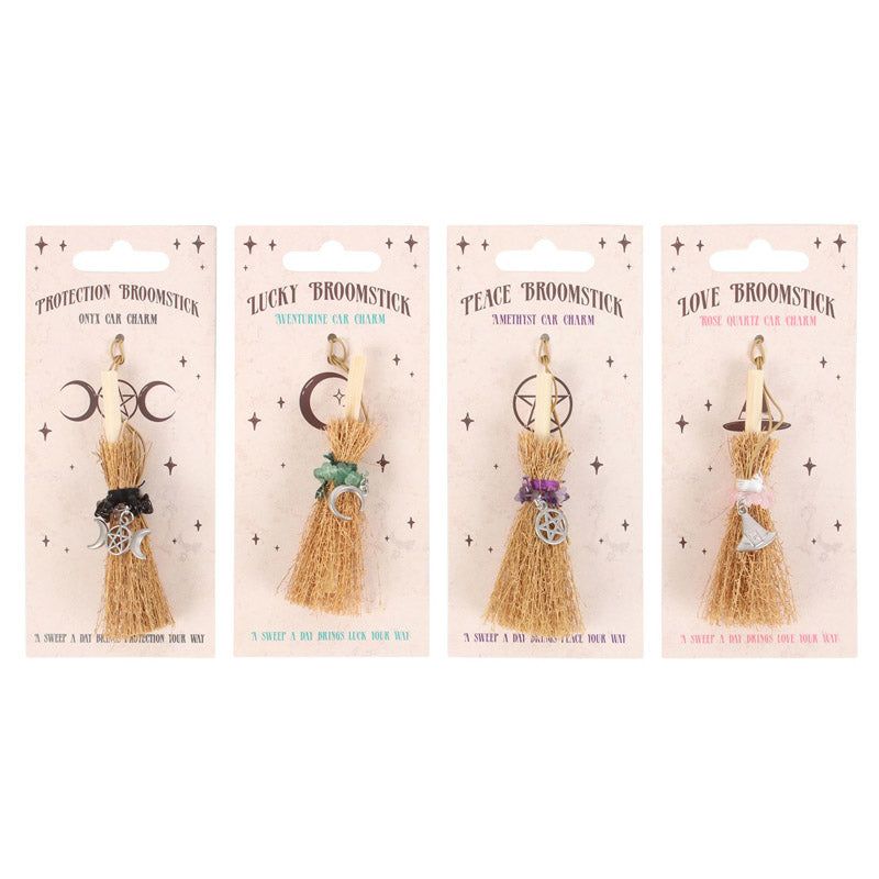 Lucky Crystal Broomstick (Assorted), SKU PG-15822-D24, UPC 700317388647