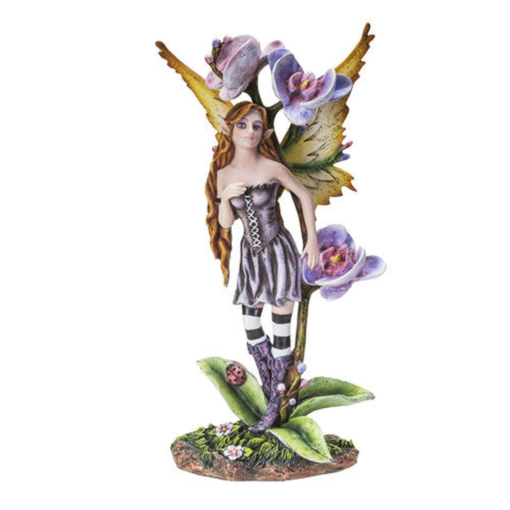 9.25&quot; Fairy Statue - Orchid Fairy, SKU PG-14310, UPC 700317029823