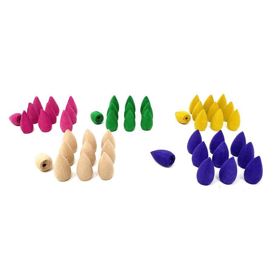 Backflow Incense Cones - Sandalwood, Lavender, Rose, Lily, Rosemary (Pack of 50), SKU B00-28-BF-Con…