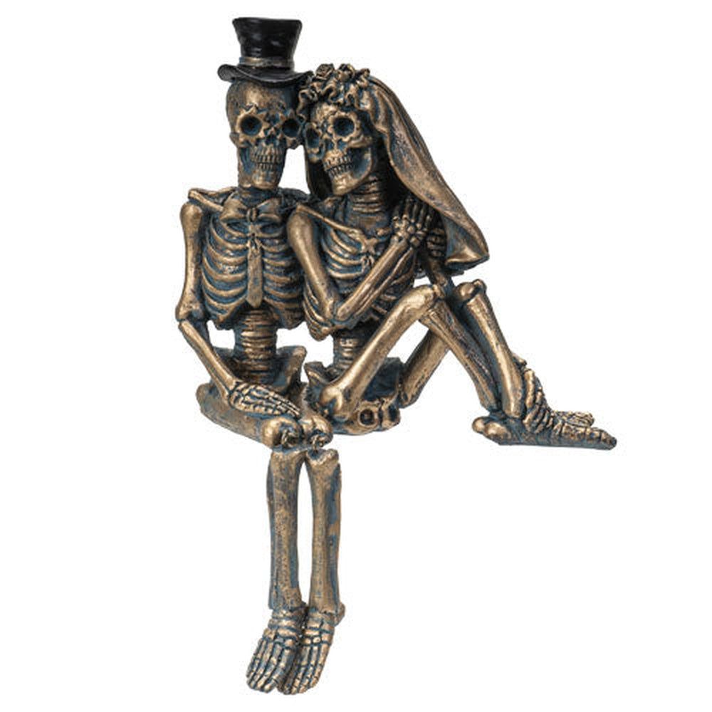 7&quot; Skeleton Statue - Love Never Dies Embracing, SKU PG-14346, UPC 700317052302