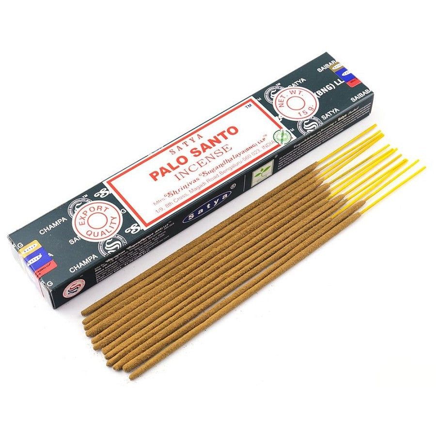 Palo Santo Satya Incense Sticks 15 gram, SKU SPS15, UPC 6016210168199