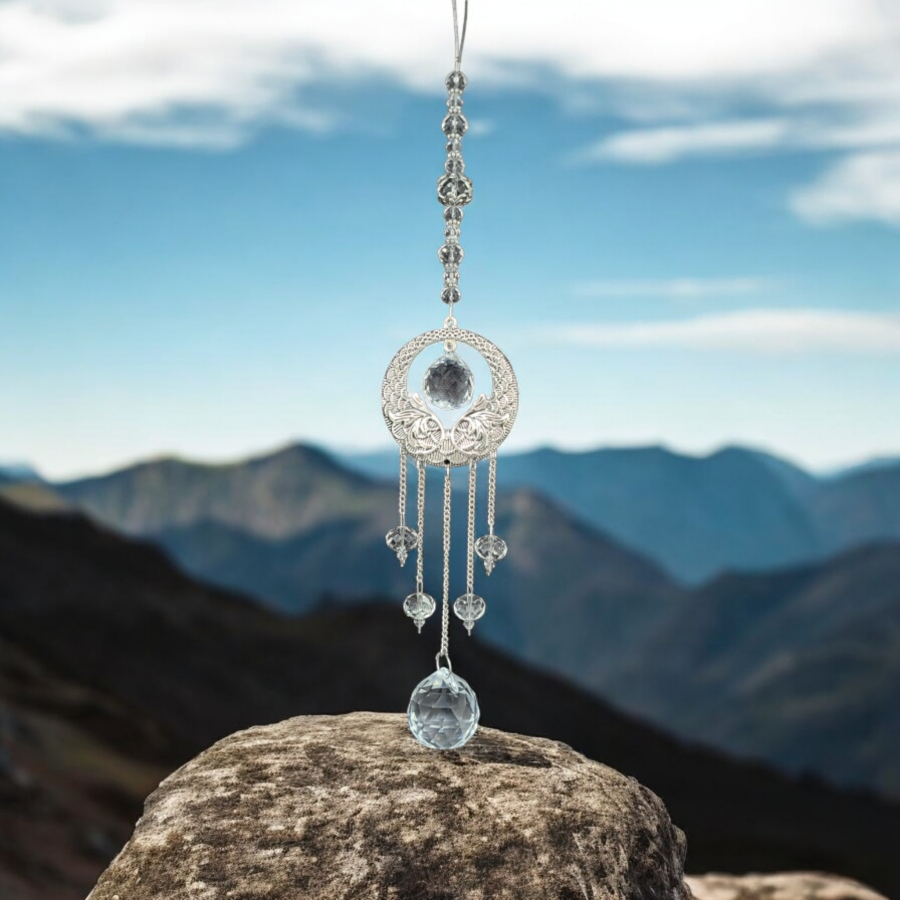 12&quot; Sun Catcher - Clear Prism, SKU SCWH-38, UPC 700317417361