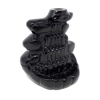 4.5&quot; Metal Backflow Incense Burner - Waterfall, SKU BFL-13, UPC 6016213572511