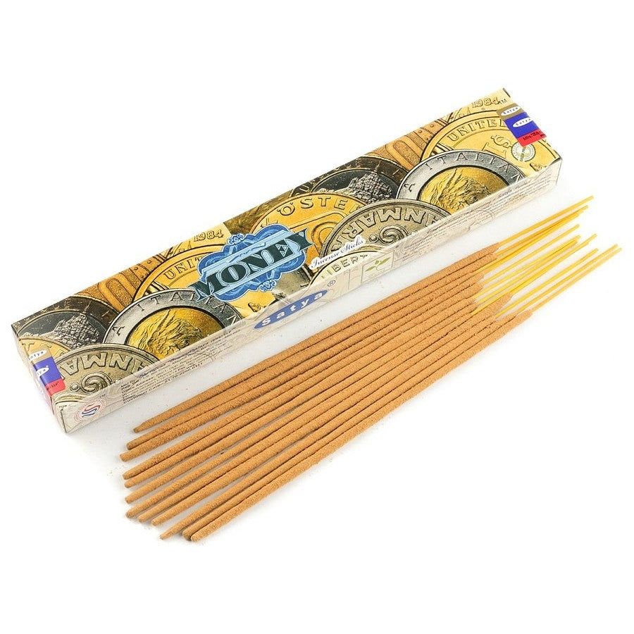 Money Satya Incense Sticks 15 gram, SKU NA-56, UPC 6016210122115