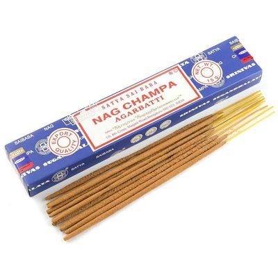 Nag Champa Satya Incense Sticks 15 gram, SKU N15, UPC