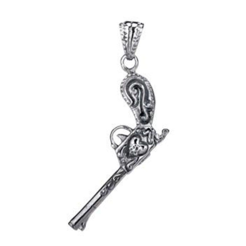 Dueling Pistol Stainless Steel Pendant, SKU PG-Y2697, UPC 6016018775742