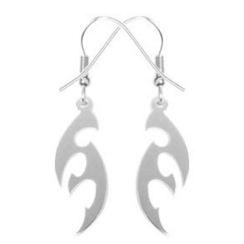 Tribal Blade Stainless Steel Earrings, SKU PG-Y2773, UPC 6016002843839