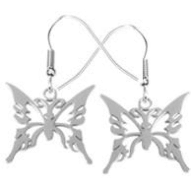 Butterfly Stainless Steel Earrings, SKU PG-Y2772, UPC 6016015640616