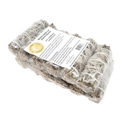 4&quot; California White Sage Smudge Stick (12 Pack), SKU SB5-12, UPC 6016212994956