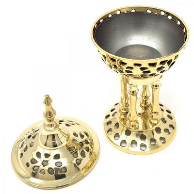 8&quot; Solid Brass Pedestal Burner, SKU IBB47, UPC 700317303459