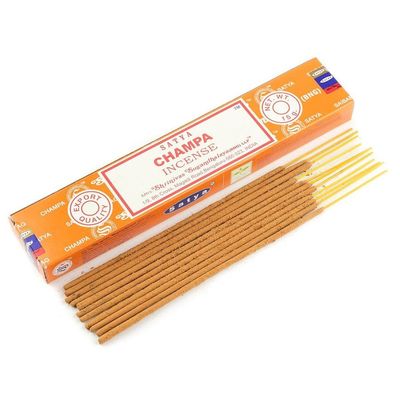 Champa Satya Incense Sticks 15 gram, SKU SUCH15, UPC